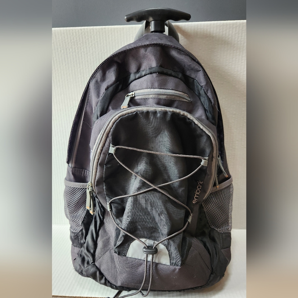 Embark Rolling Black Backpack Covers To Carry BackPack